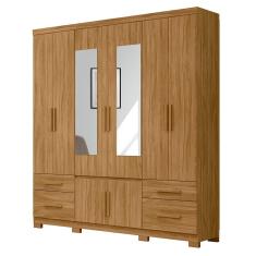 Imagem de Guarda Roupa 8 Portas com Espelho Porto Plus Freijó 943036 Moval
