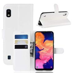 Imagem de Capa para Samsung A10, carteira flip de couro PU premium com compartimento para cartão, suporte e fecho magnético [capa interior à prova de choque de TPU] Compatível com Samsung A10