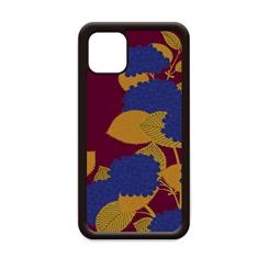 Imagem de Capa de pintura da cultura japonesa flor dourada azul para iPhone 12 Pro Max para Apple Mini Mobile Case Shell