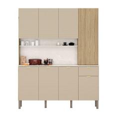 Imagem de Armário De Cozinha Compacta 8 Portas E 1 Gaveta 161cm Dacar Freijó/Van
