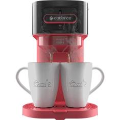 Imagem de Cafeteira Elétrica Vermelha Cadence Single Up com Filtro Lavável Permanente 220v + 2 Xícaras