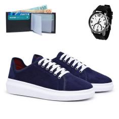 Imagem de Tênis Sapatênis Masculino Super Leve E Macio Com Relógio E Carteira 2500-Masculino