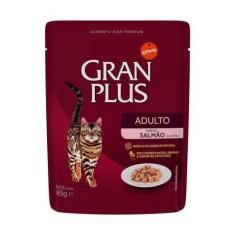 Imagem de Ração Úmida GranPlus Gourmet Sachê para Gatos Adultos Sabor Salmão - 8