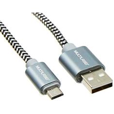 Imagem de Cabo Micro 1,5M Usb Multilaser Cinza - WI341