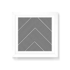 Imagem de Arte Maníacos Quadro Decorativo Optical Bordas - 50x50cm (Moldura em laca )