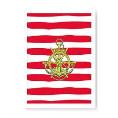 Imagem de Arte Maníacos Quadro Decorativo Marinheiro Brasão - 23x16,25cm (Moldura em laca )