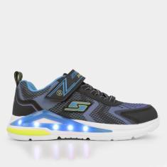 Imagem de Tênis Infantil Skechers Tri-Namics Led Masculino