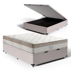 Imagem de Cama Box Baú com Colchão de Molas Ensacadas Pillow In Anjos Premium Dream Casal 138cm