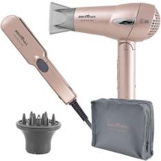 Imagem de Kit Chapinha E Secador De Cabelo Britania Travel Bivolt - Rose Gold