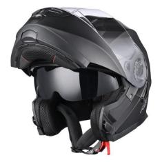 Imagem de Capacete de motocicleta AHR RUN-M3 com viseira dupla modular Flip up D