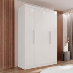 Imagem de Guarda-roupa Ubatuba Plus 4 Portas 3 Gavetas Branco Neve