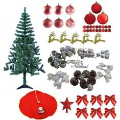 Imagem de Árvore De Natal Verde 1,80M 320 Galhos Decorada 93 Itens