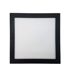 Imagem de Plafon Led 25W 3000K Embutir Quadrado Preto 30CM Save Energy