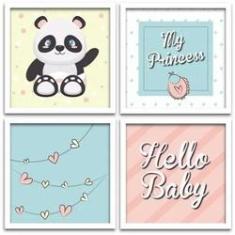 Imagem de Conjunto Quadros Decorativos 4 peças 20x20 My Princess