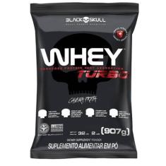 Imagem de Whey Protein Concentrado Turbo Refil 907G Black Skull