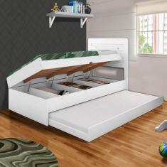 Imagem de Bicama Com Baú Solteiro Larissa Branco Framar