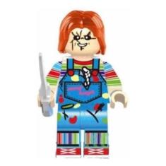 Imagem de Boneco Blocos De Montar Chucky Brinquedo Assassino - Mega Block Toys