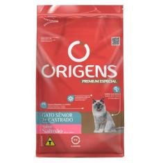 Imagem de Ração Seca Origens Premium Especial Salmão Para Gatos Sênior Castrados