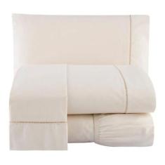 Imagem de Lençol Casal C/ Elástico Percal 300 Fios 100% Algodão - Armazem Do Enx