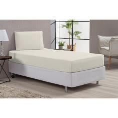 Imagem de Jogo de Lençol Macio Palha Cama Box Solteiro Percal 2 Peças