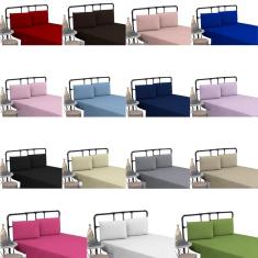 Imagem de Lençol Cama Box Queen Size Liso Sem Elástico 01 Peça Barato Revenda