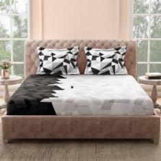 Imagem de Jogo de Cama Queen 3 Peças Micropercal Ultra Macio Virol Estampado c/ 