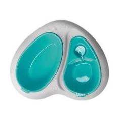 Imagem de Comedouro Plast Pet Duplo Lovely Azul para Cães e Gatos - Tamanho G