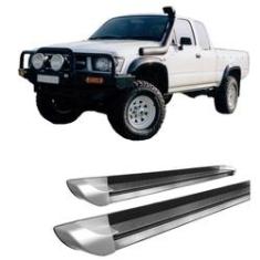 Imagem de Estribo lateral Hilux 1998 A 2004 Personalizado Prata