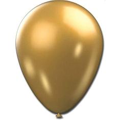 Imagem de Balao Metalizado N.090 Dourado - Pacote Com 25 São Roque Dourado