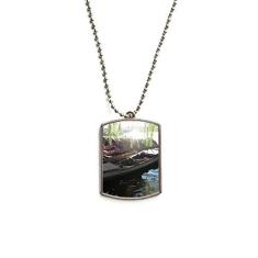 Imagem de DIYthinker Colar com pingente de identificação de cão de aço inoxidável Willow and Prow