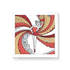 Imagem de Arte Maníacos Quadro Decorativo Bailarina Espanhola - 50x50cm (Moldura em laca )