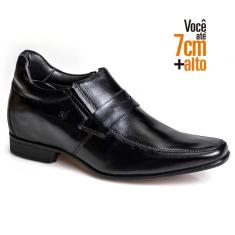 Imagem de Sapato Social Couro Rafarillo Masculino Conforto Salto 7cm   masculino