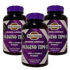 Imagem de COLÁGENO TIPO 02 COM ÔMEGA 3 + VIT. D (ARTICULAÇÕES) KIT 06 MESES.