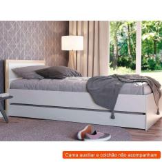 Imagem de cama infantil wood branca e treviso