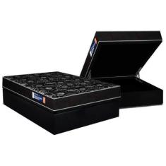 Imagem de Conjunto Box Baú Casal: Colchão Espuma Plumatex D28 IsoPluma Vip + Bas