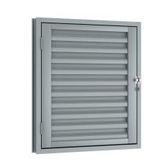 Imagem de Porta de Aço Alçapão 80x60cm com Porta Cadeado Riobras Cinza