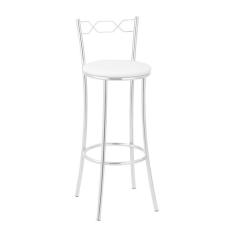 Imagem de Banqueta Para Cozinha Bc51/a A102 Cromada/branco