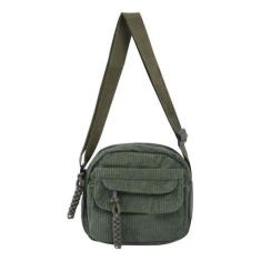 Imagem de Bolsa Crossbody Pequena Unissex Veludo Passeio Academia 2025 - Alwy, V