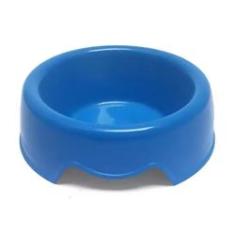 Imagem de Comedouro de Plástico para Cães São Benedito Pet Azul - Tamanho 2
