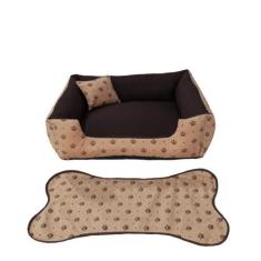 Imagem de Caminha Pra Dog Cama Cachorro Médio Até 12Kg Cama 60X60cm +Tapete Pra