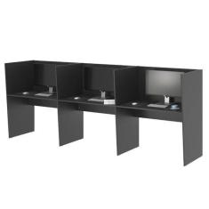 Imagem de Mesa de Atendimento Escritório Call Center 3 Lugares