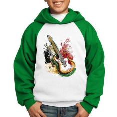 Imagem de Moletom Infantil Guitarra Reggae - Foca Na Moda