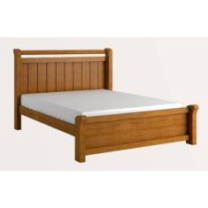 Imagem de Cama Casal de MDF design moderno 1,40m reforçada - Zara -Nature - Bianchi Móveis