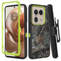 Imagem de Thousandgear Capa compatível com Motorola Moto Edge 50 Ultra 2024, coldre durável de grau militar com clipe de cinto, capa protetora resistente à prova de poeira, à prova de choque, capa robusta 3 em