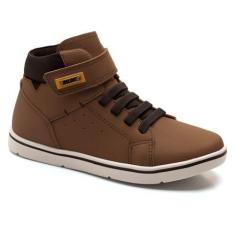 Imagem de Tênis Infantil Klin Flyer Kids Cano Médio Marrom Café