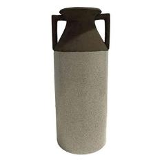 Imagem de VASO DE CERAMICA MARROM E BEGE