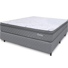 Imagem de Cama Box Colchão Casal Espuma D45 Extra Firme Ortopédico Antialérgico Certificado 138x188x58cm - bf Colchões