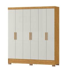 Imagem de Guarda-Roupa Casal 6 Portas 2 Gavetas Gliese Espresso Móveis