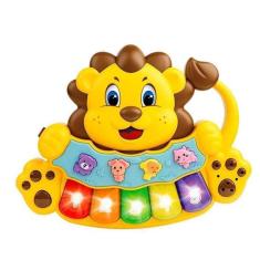 Imagem de Teclado Leão Musical Infantil Com Som
