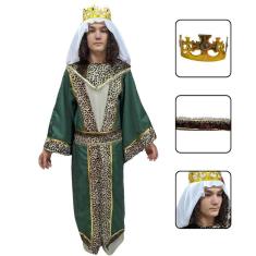 Imagem de Fantasia Adulto Rei Mago Baltazar Luxo Com Acessórios